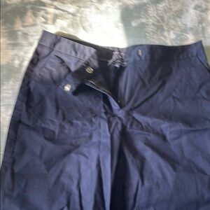 Navy Blue Dressy Bermuda Shorts